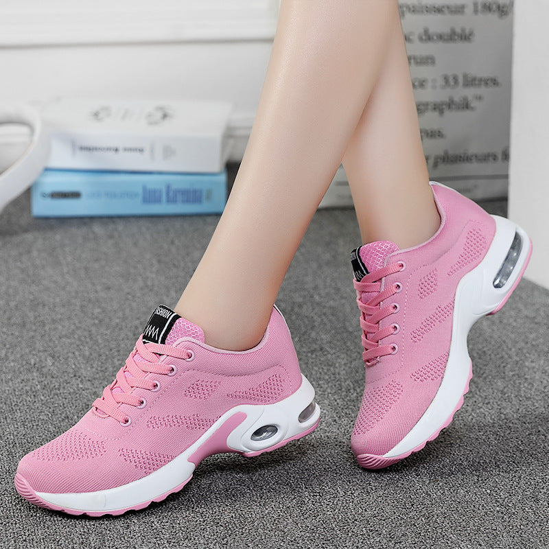 Damen nan atmungsaktive Strick-Laufschuhe mit Luftpolster und stoßabsorbierender Sohle Drune