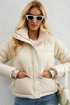 Drune | Stehkragen Lockere Pufferjacke
