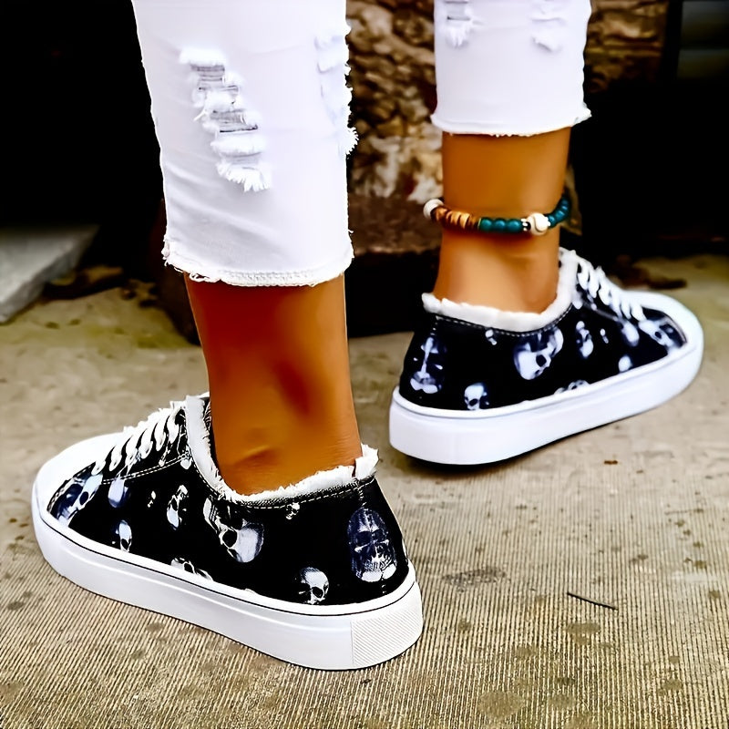 Turnschuhe Mit Totenkopfdruck Luna Drune