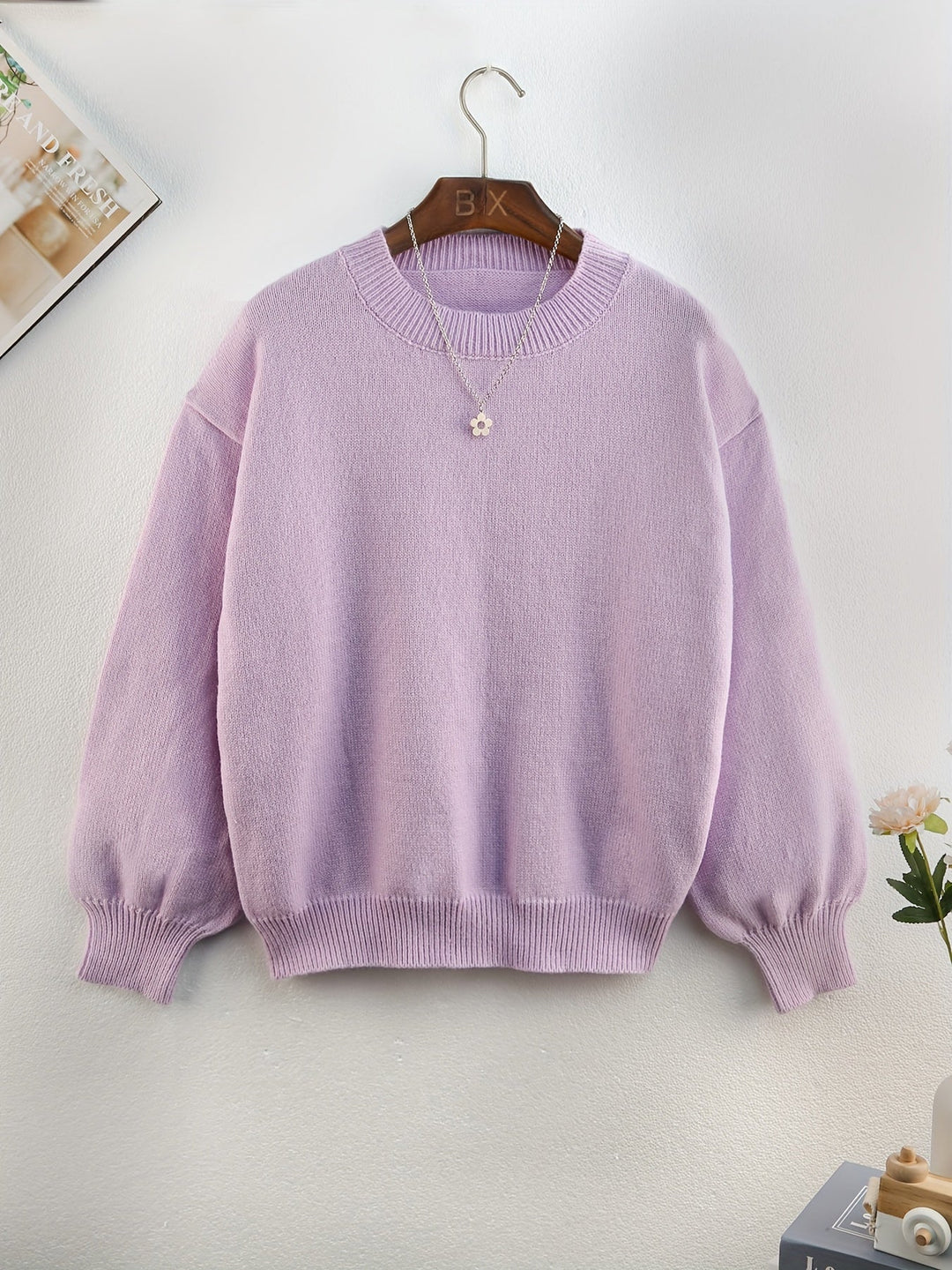 Drune | Oversize Strickpullover mit Rundhalsausschnitt – Weich & stylisch für kalte Tage