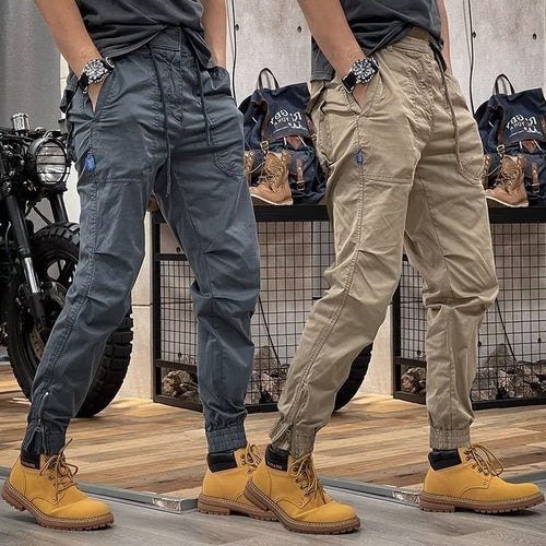 Drune | Retro Herren Latzhose Mit Mehreren Taschen Und Elastischer Taille