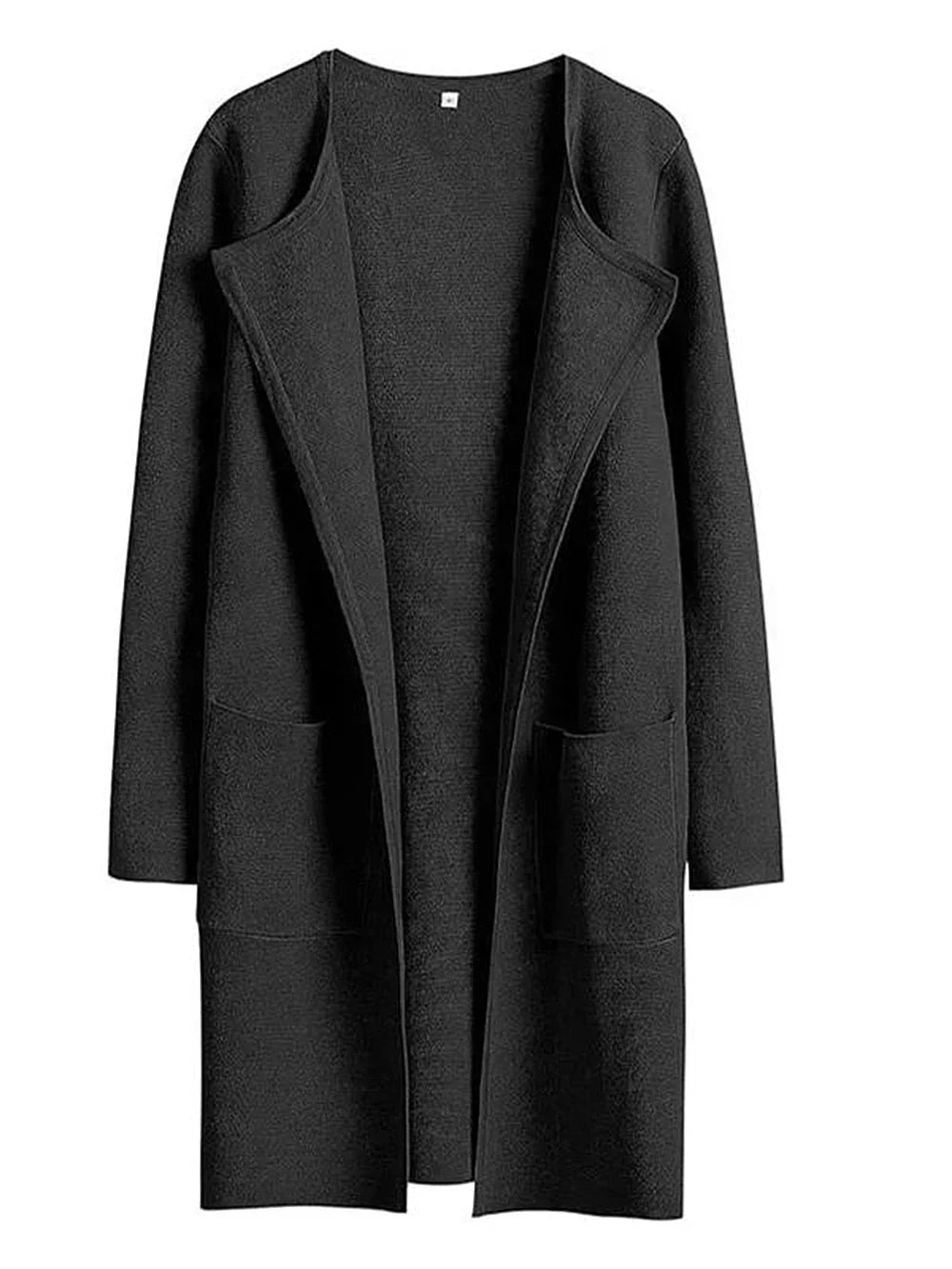 Drune | Mantel - Locker Schnitt - Knielang - Breite Revers - Minimalistisches Design
