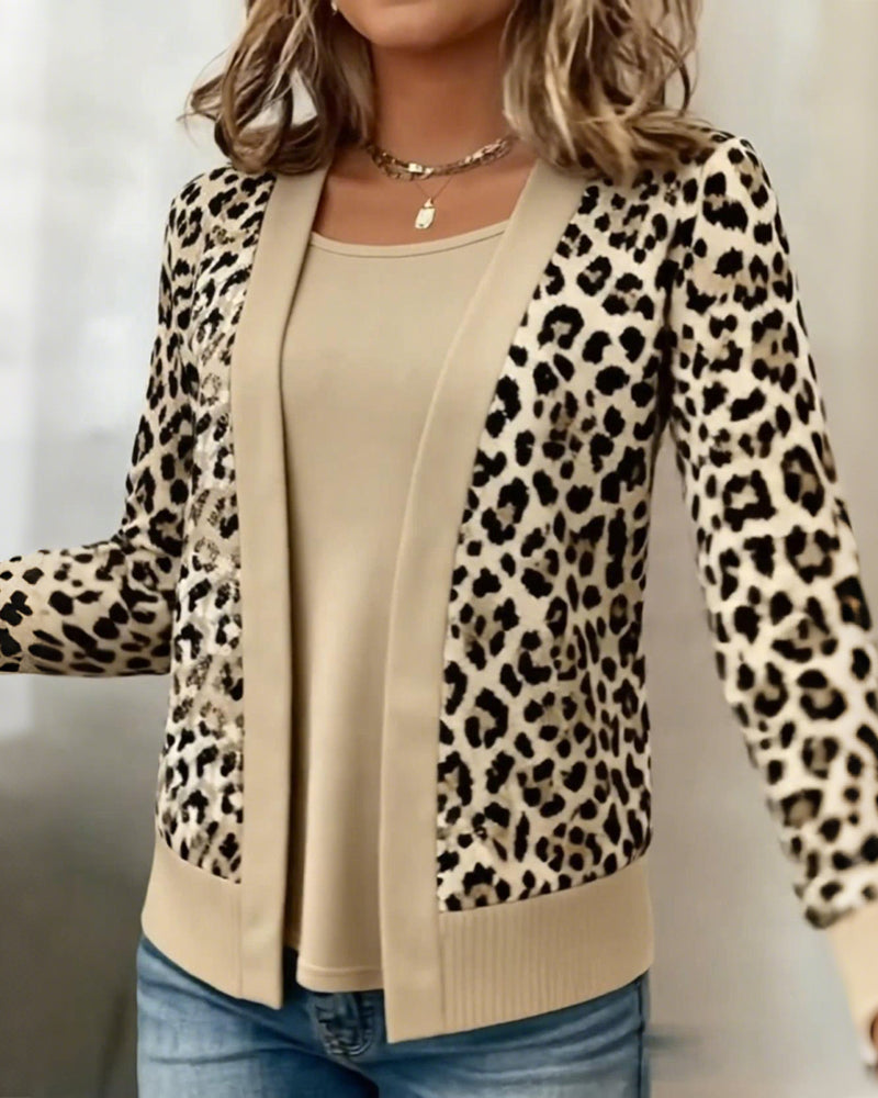 Drune | Fake Zweiteiler Optik und Leopardenprint
