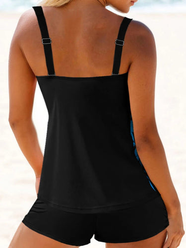 Drune | Blumiges Tankini Satz Mit Eckigem Ausschnitt Für Damen