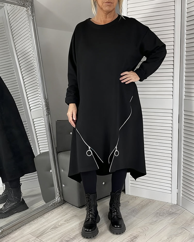 Drune | Übergröße Kleid mit Reißverschluss