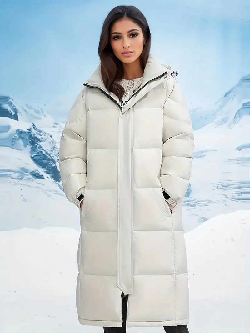 Drune | Damen Langer Winter Daunenmantel