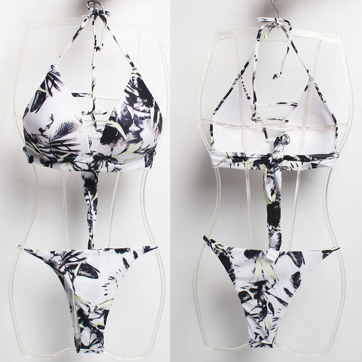 Damen Triangel-Bikini mit fröhlichem Ananas-Muster Drune