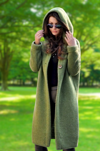 Drune | Elegante Lange Strickjacke