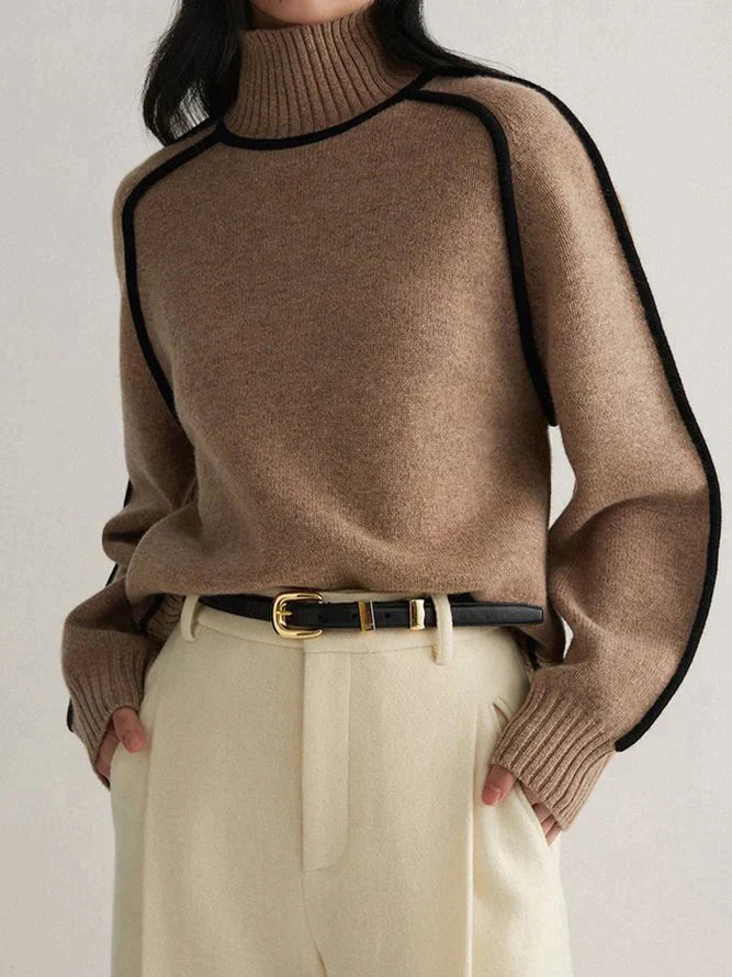 Drune | Braun Rollkragenpullover