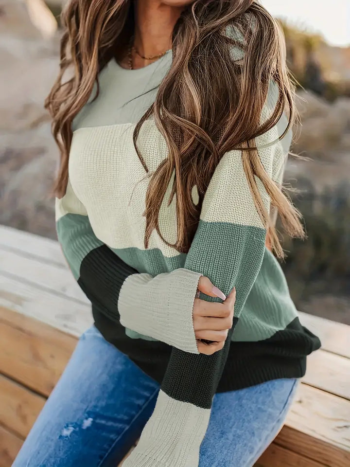 Drune | Gestreifte Gestrickte Damen Tops Stilvoll und Bequem