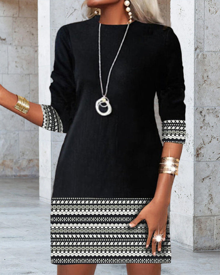 Drune | Patchwork Print Kleid