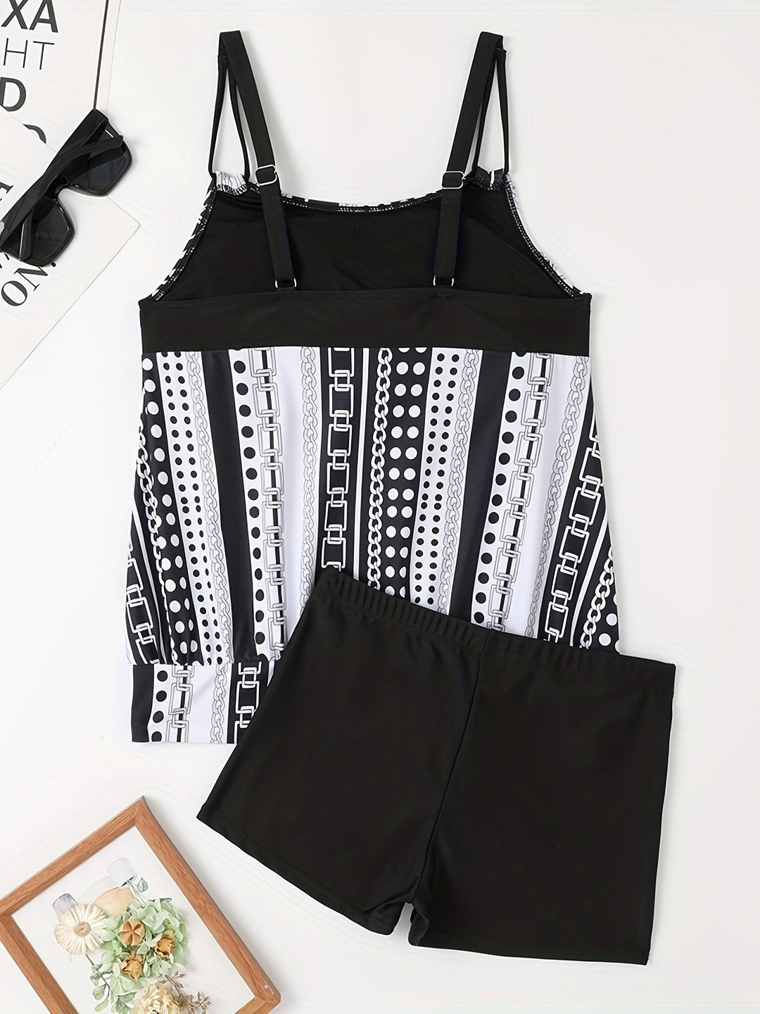 Drune | Tankini-Set mit Streifen und Punkten
