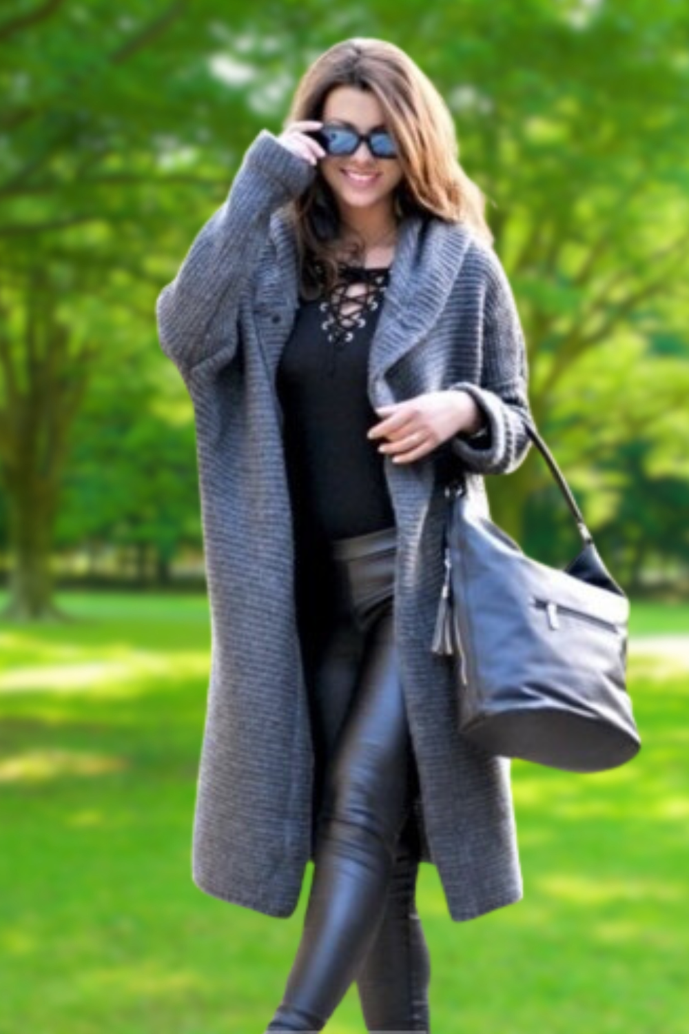 Drune | Elegante Lange Strickjacke