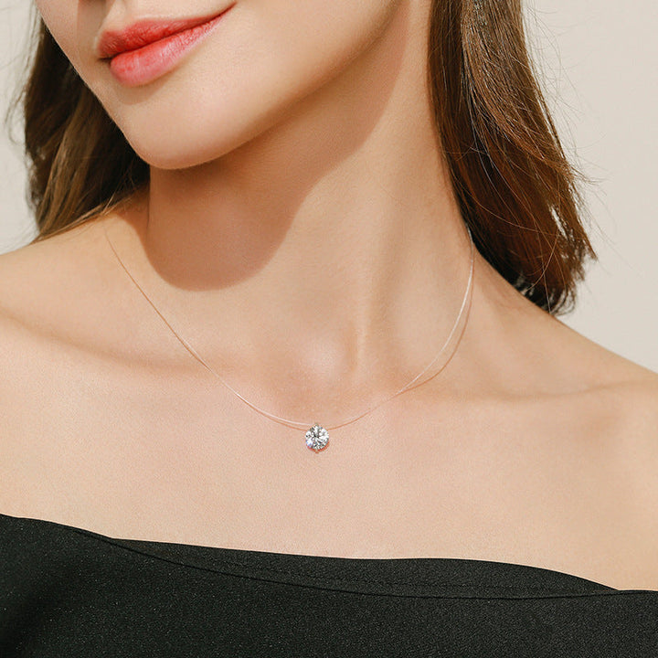 Drune | Hals Glitzer Gold Anhänger Halskette Satz Weinlese Schmuck