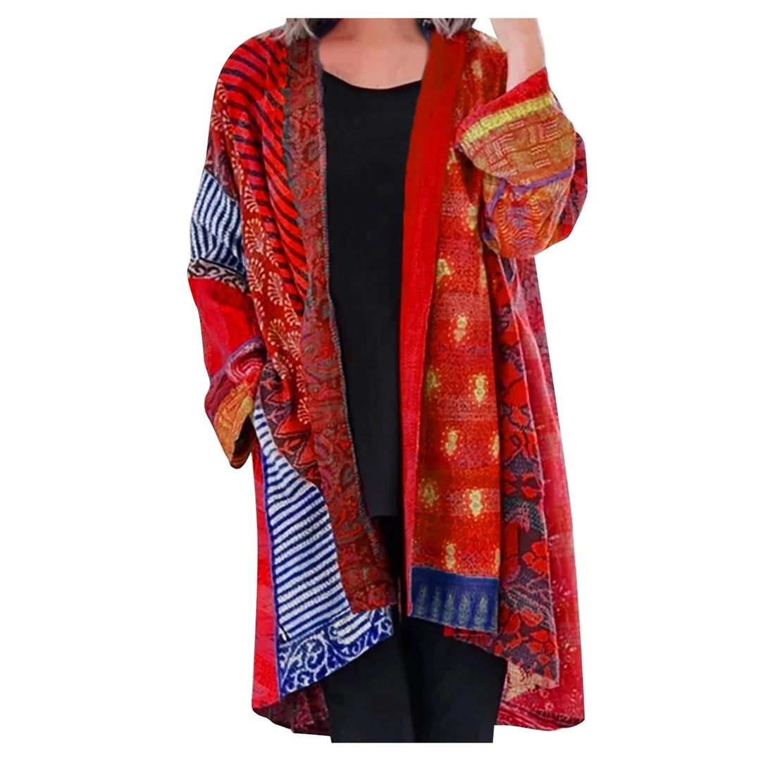 Drune Vintage langärmelige Strickjacke