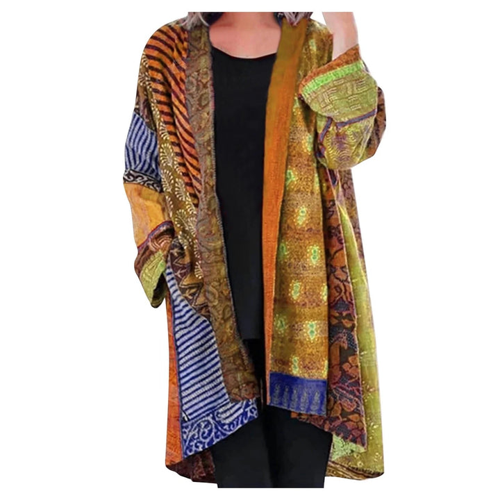 Drune Vintage langärmelige Strickjacke