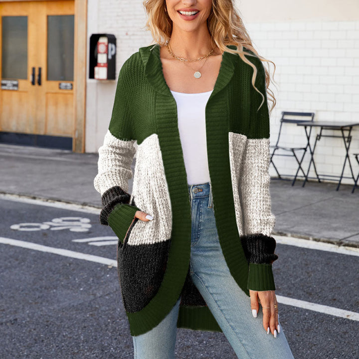 Drune | Farbblock Strickjacke