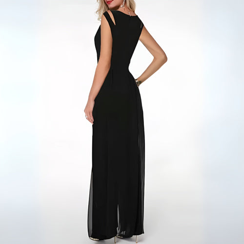Drune | Jumpsuit - Chiffon - Ohne Ärmel - Eleganter Stil für besondere Anlässe