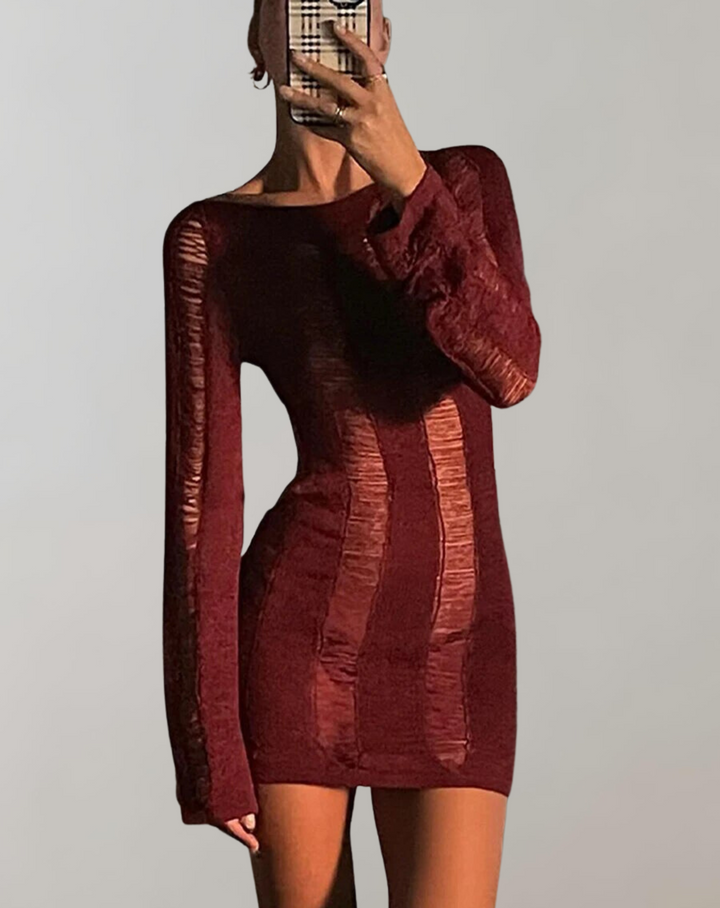 Drune - Langärmeliges Minikleid
