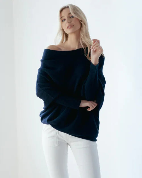 Drune | Asymmetrisch drapierter Pullover