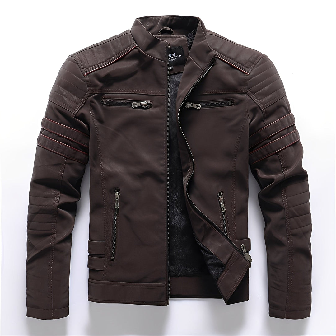 Drune | Stylische Motorrad Vegan-Lederjacke für Herren