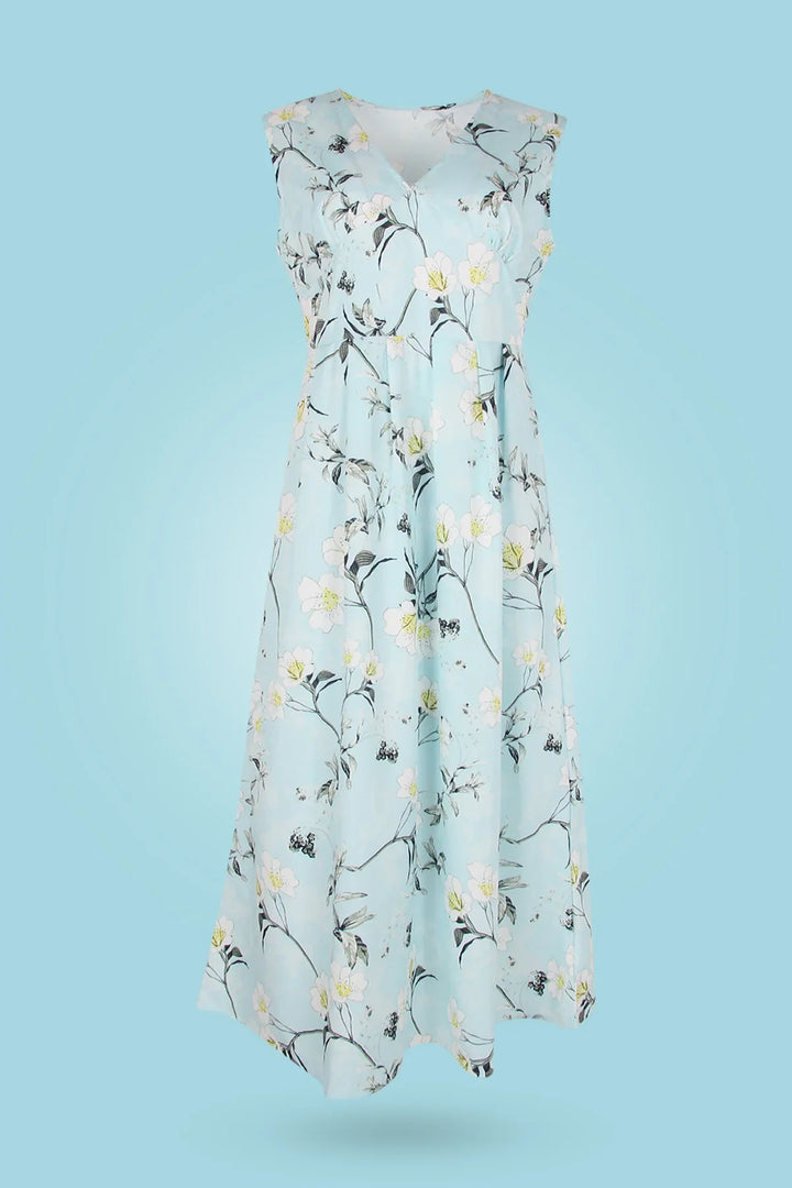 Drune | Elegantes Maxikleid mit Floralem Muster
