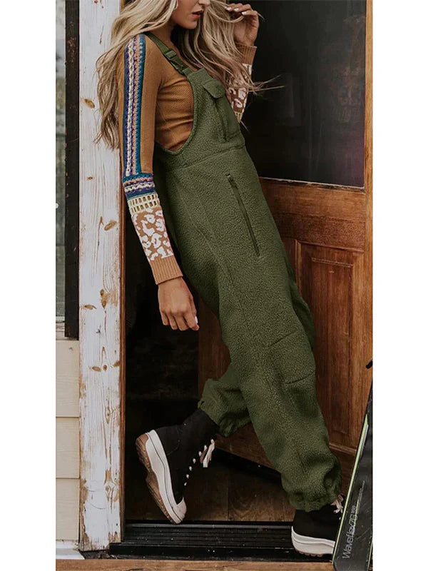 Drune | Thermo-Overall aus Fleece mit Reißverschlusstaschen für Frauen