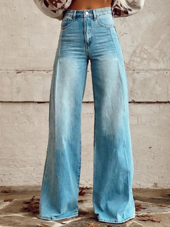 Drune | Bedruckte Weite Hose
