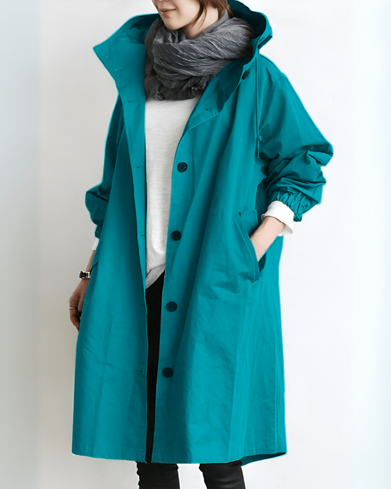 Drune | Klassischer Trenchcoat mit Kapuze