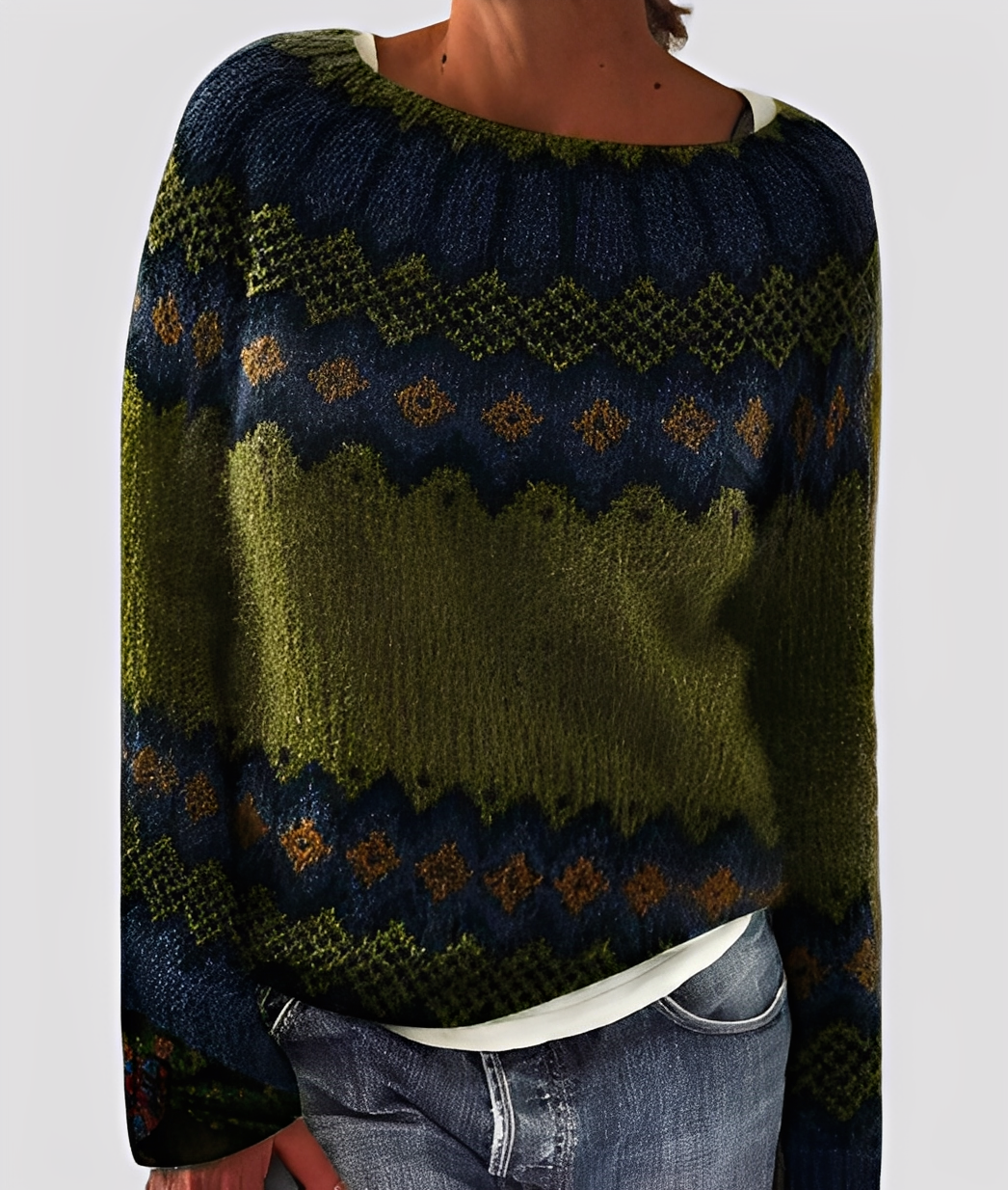 Drune | Damen-Wollpullover, elegant und locker geschnitten