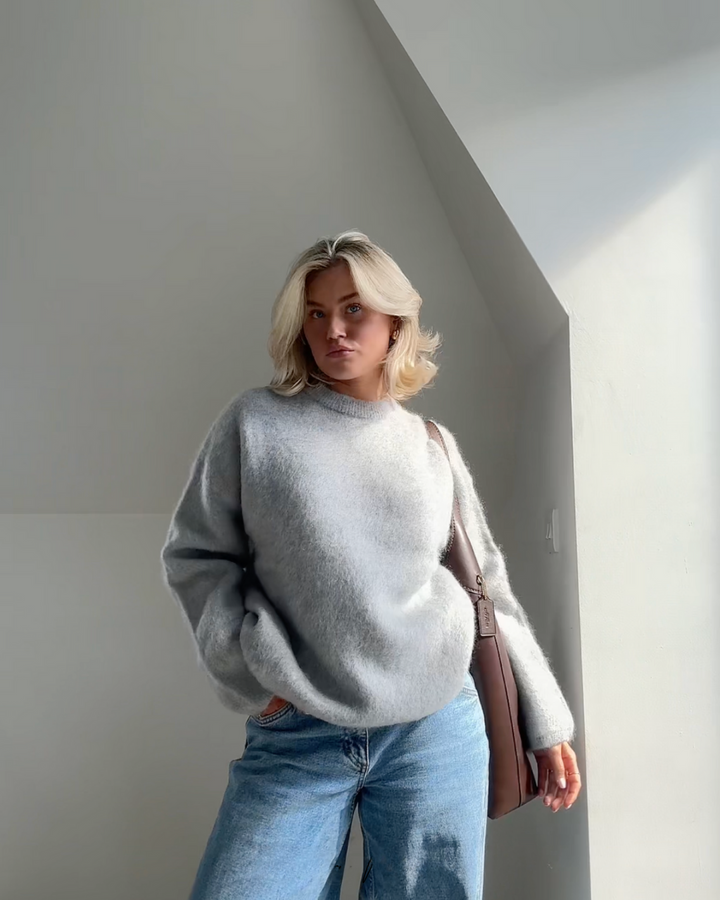 Drune | Mohair Mischpullover mit Rundhalsausschnitt