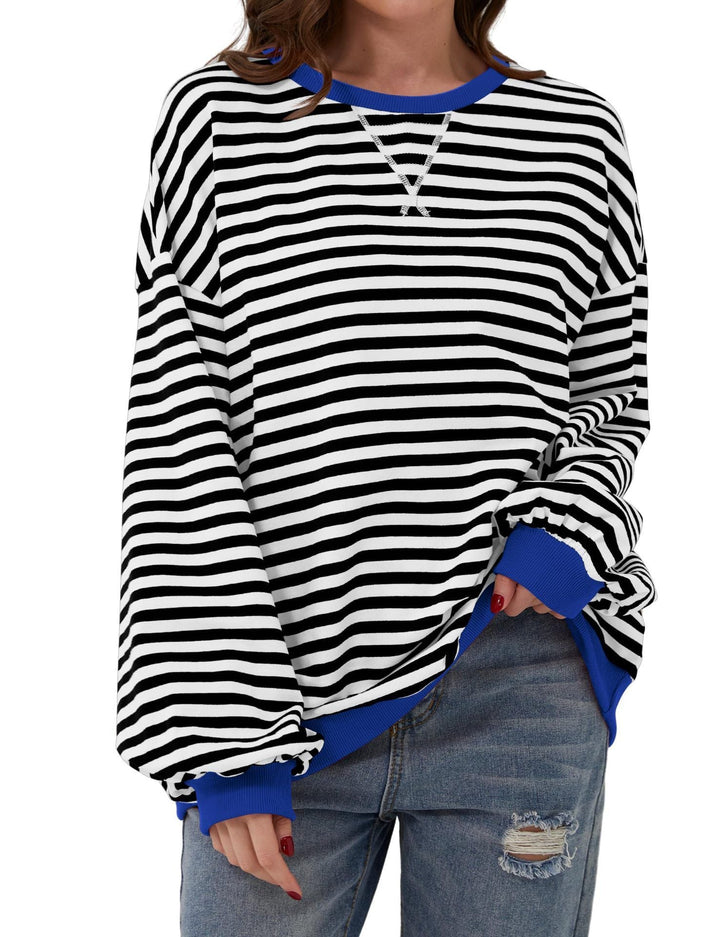 Drune | Eleganter, lockerer Damenpullover mit Streifen