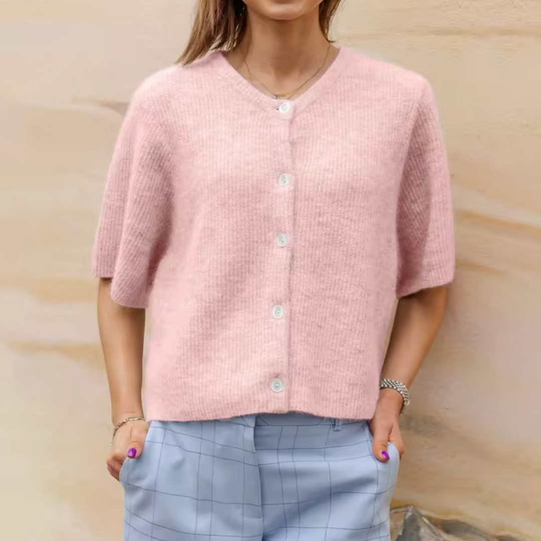 Drune | Kurzes Strick Strickjacke Mit Knöpfen Für Damen