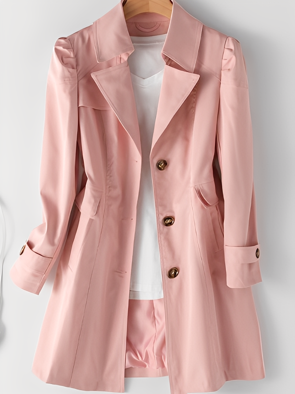 Drune | Lässiger Cashmere-Trenchcoat für Frauen