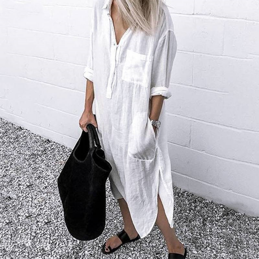 Drune | stilvolles und bequemes langes Sommerkleid
