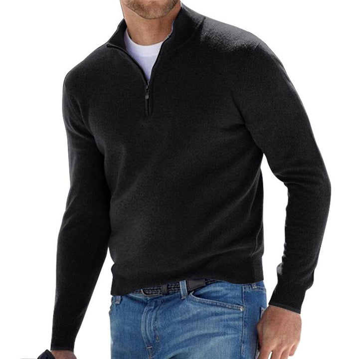 Drune | Klassischer Herren-Pullover mit Reißverschlusskragen