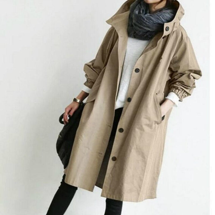 Drune | Modischer langer Trenchcoat Damen