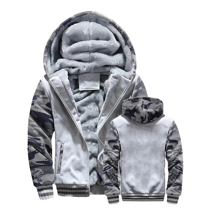 Drune | Herrenjacke Fleece Kapuze