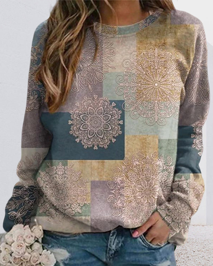 Drune | Lässiges Sweatshirt mit Rundhalsausschnitt