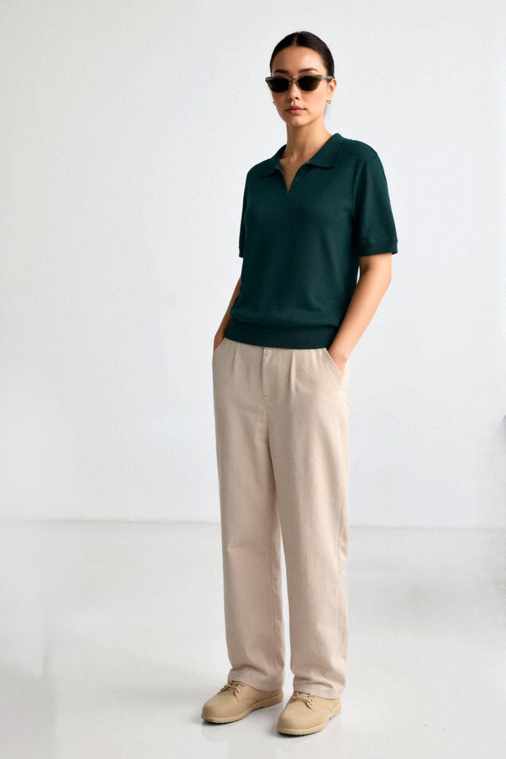 Drune | Bequeme Damen Polo mit Kurzen Ärmeln