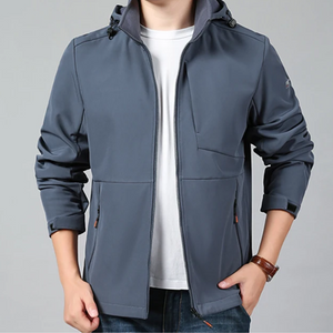 Drune | Wasserdichte Softshell-Casual-Jacke mit verstellbarer Kapuze für Herren - Perfekt für Outdoor-Aktivitäten im Herbst/Winter