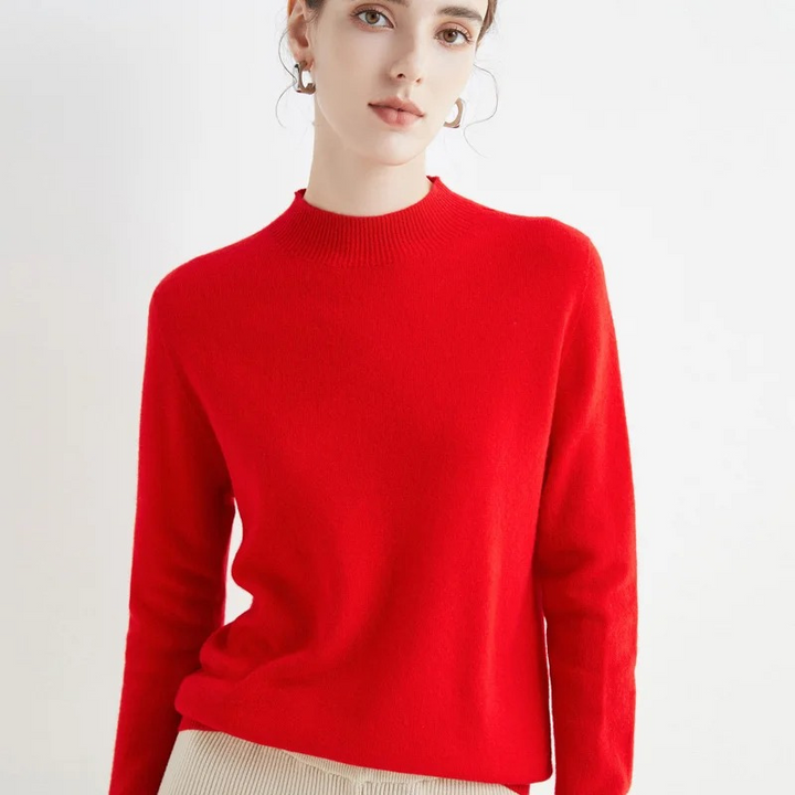 Drune | Cashmere Pullover Damen Rundhals Weicher und Leichter Strickpullover