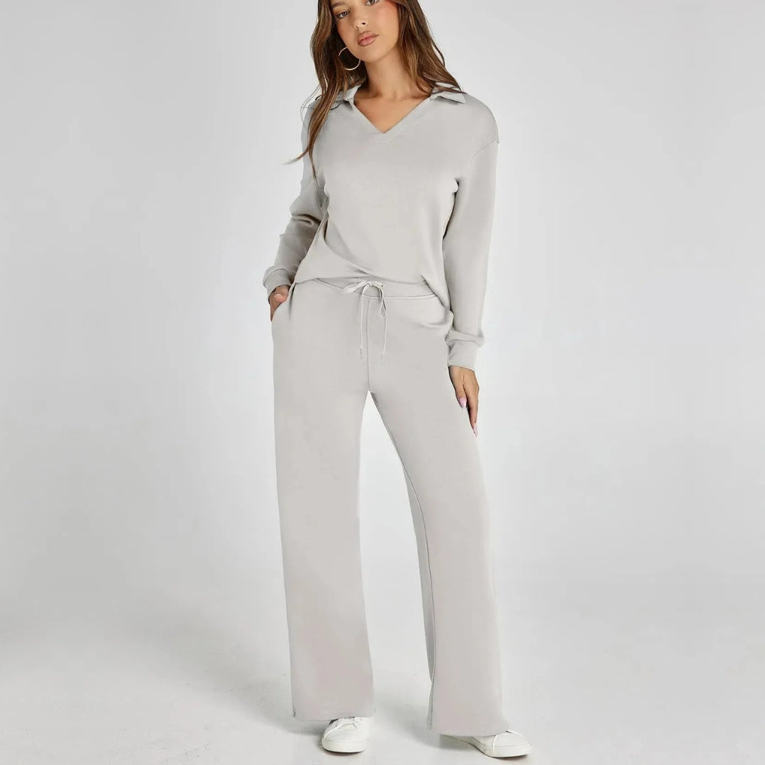 Drune | Damen Loungewear Satz mit Weiten Hosen