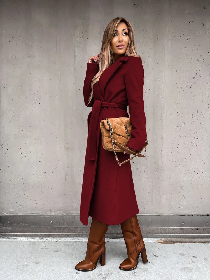 Drune | Stilvolle Wollmix Damenjacke Mit Gürtel