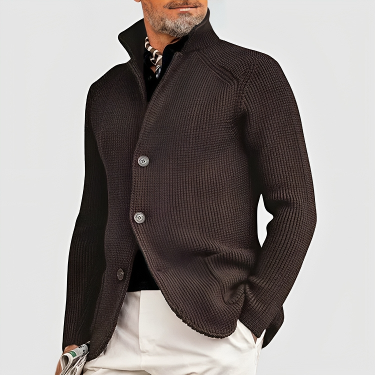 Drune | Knöpfen Cashmere Mantel für Herren