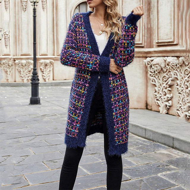 Drune | Bunte Lässige Strickjacke