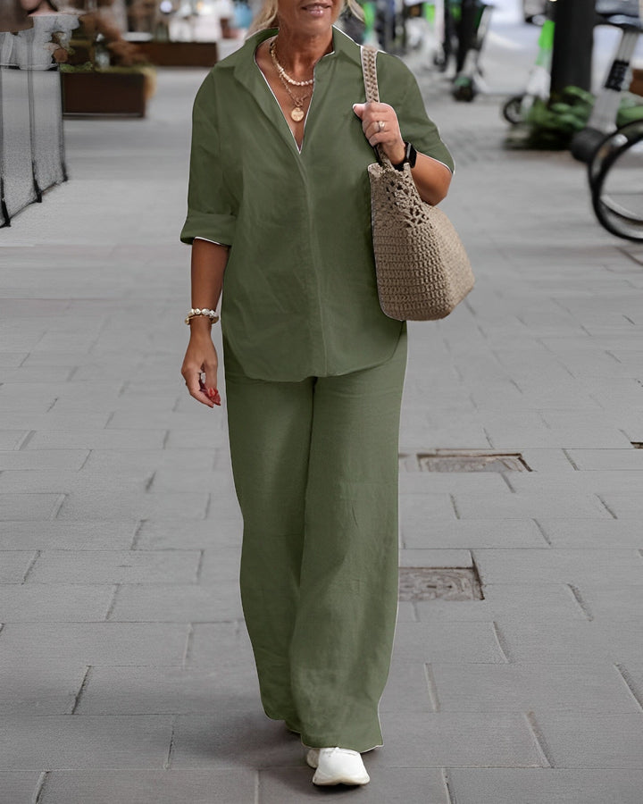 Drune | Relaxed Leinenhose mit Luftigem Sitz für Damen