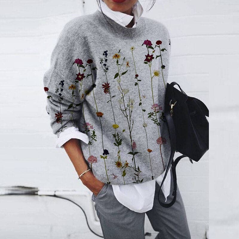 Drune | Sweatshirt - Bequemer Schnitt - Grafikdruck - Langärmliger Rundhalsausschnitt