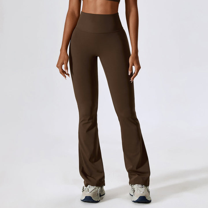 Drune | Stylische Fitness Hohe Taille Flare Yoga-Hose