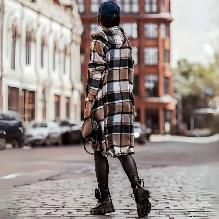 Drune | Trendiger karierter Cardigan für Frauen